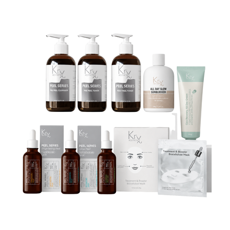Kit Peeling Professionnel – 9 Produits - Cosmétique professionnelle KRX Aesthetics Suisse