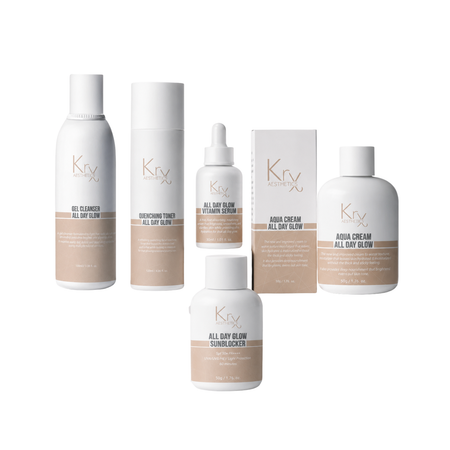 Gamme Complète All Day Glow - Cosmétique professionnelle KRX Aesthetics Suisse