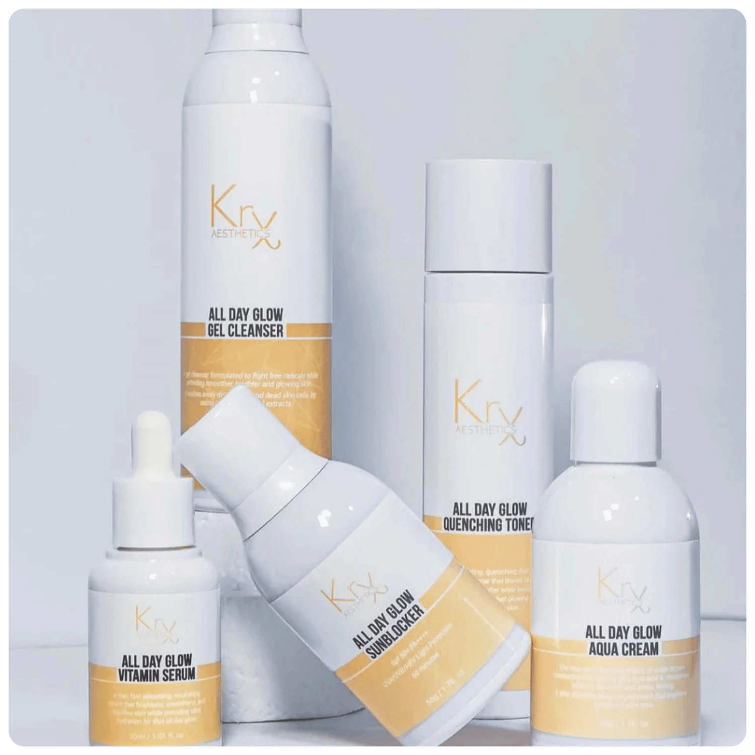 Gamme Complète All Day Glow - Cosmétique professionnelle KRX Aesthetics Suisse
