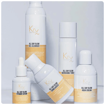 Gamme Complète All Day Glow - Cosmétique professionnelle KRX Aesthetics Suisse