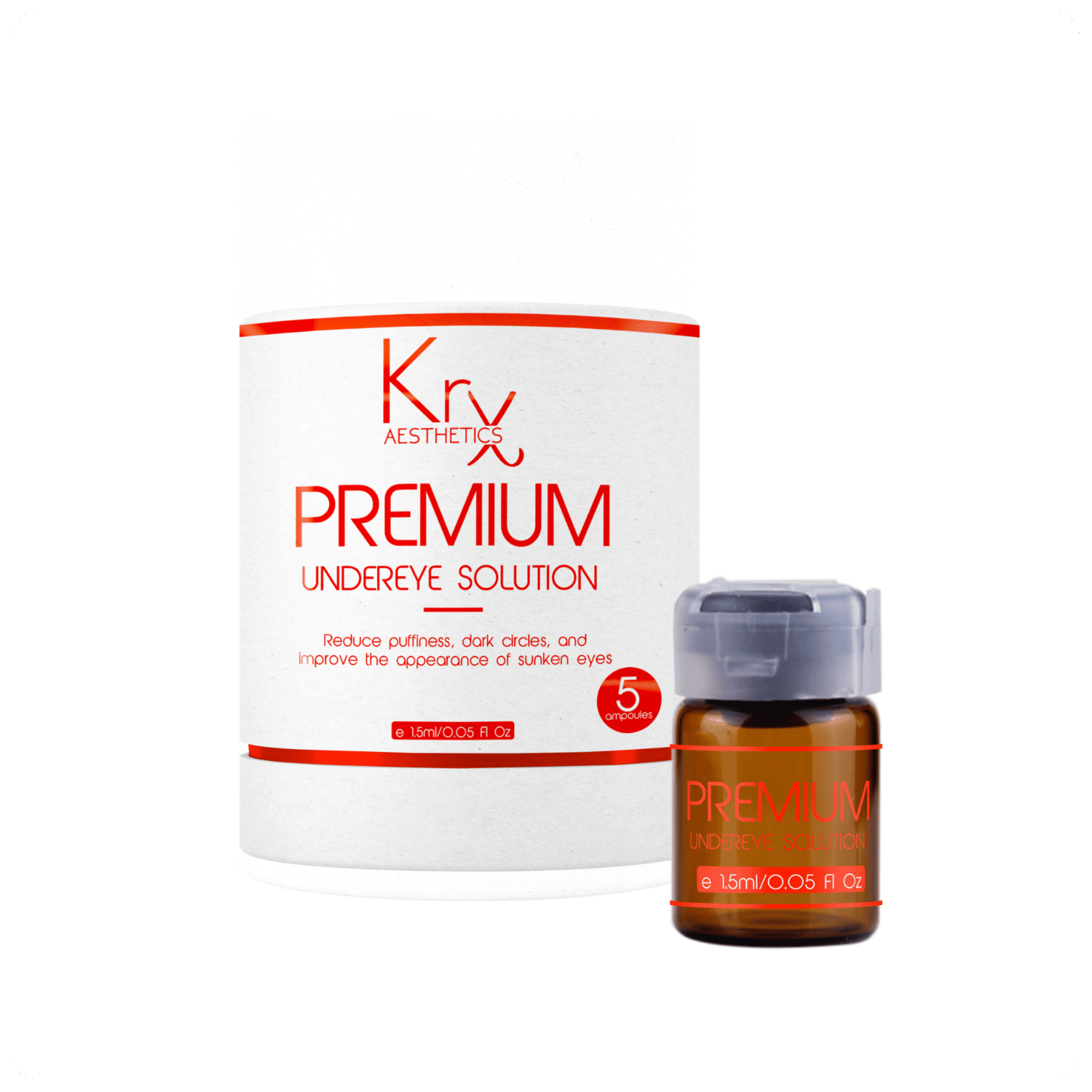 Premium Ampoule - Undereye Solution - Cosmétique professionnelle KRX Aesthetics Suisse