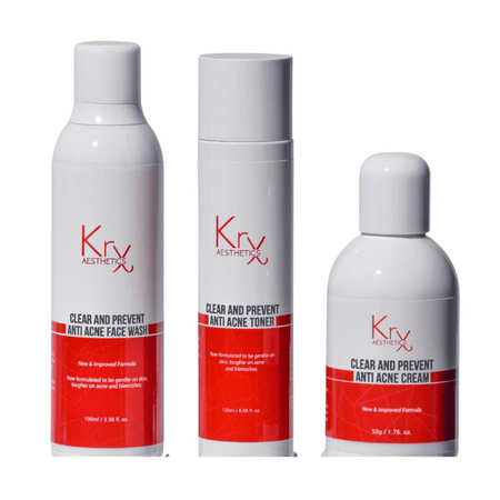 Gamme Complète Clear & Prevent Anti Acné - Cosmétique professionnelle KRX Aesthetics Suisse
