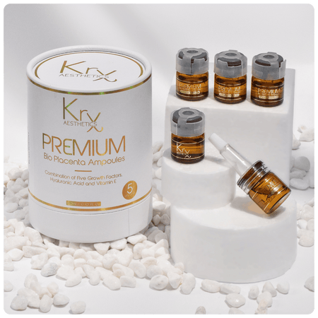 Premium Ampoule - Bio Placenta - Cosmétique professionnelle KRX Aesthetics Suisse