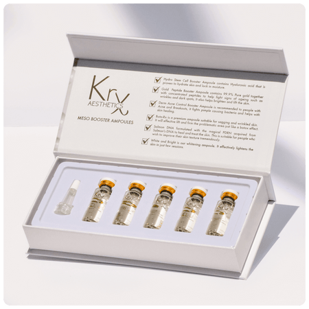 Meso Booster Ampoule – White and Bright - Cosmétique professionnelle KRX Aesthetics Suisse
