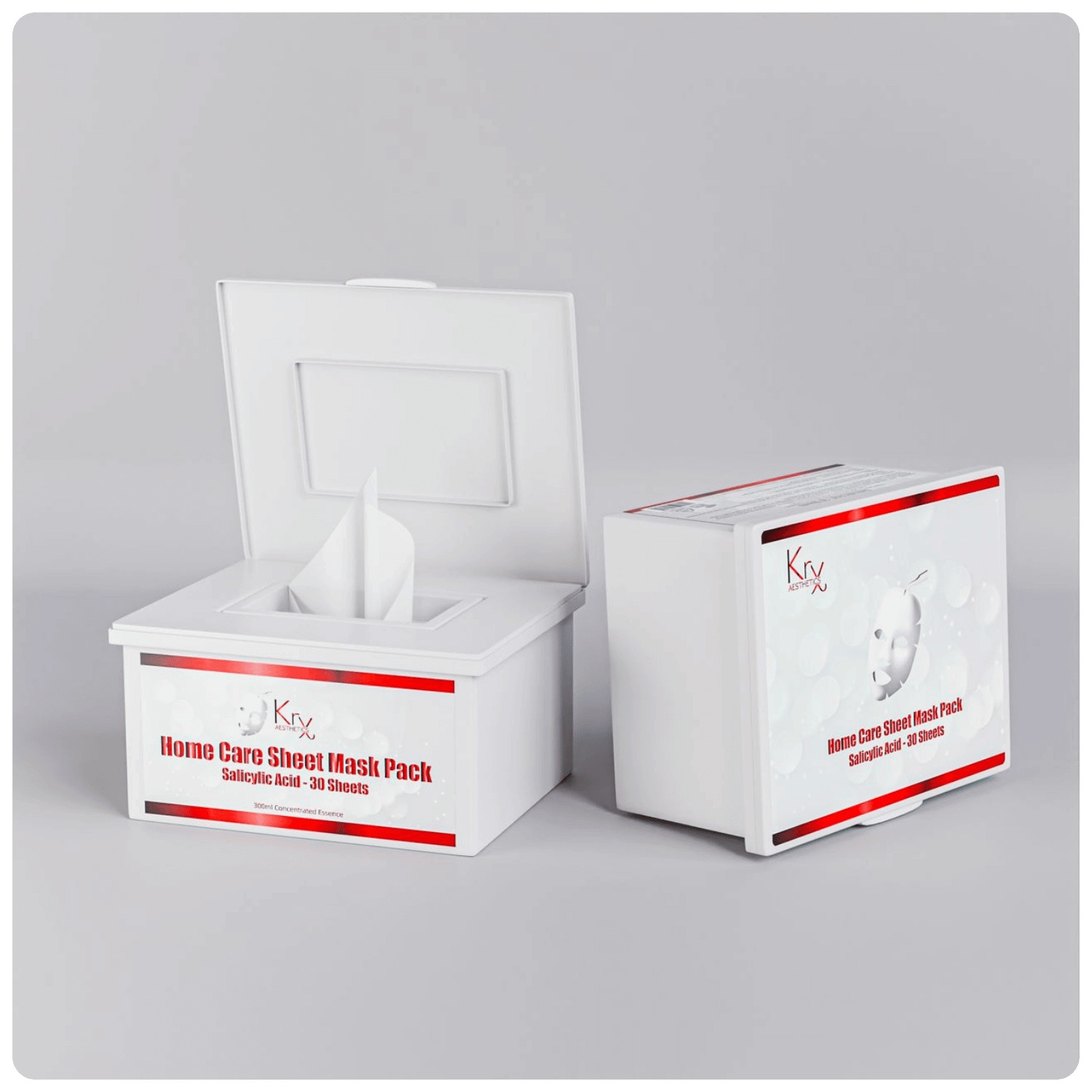 Home Care Sheet Mask (Acide Salicylic) - Cosmétique professionnelle KRX Aesthetics Suisse