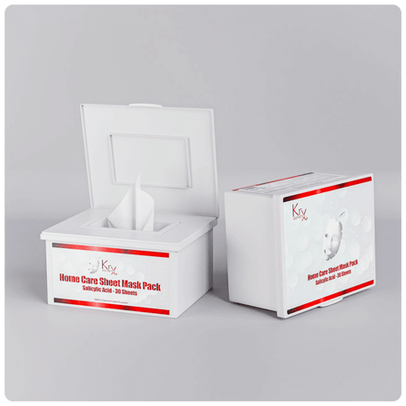 Home Care Sheet Mask (Acide Salicylic) - Cosmétique professionnelle KRX Aesthetics Suisse