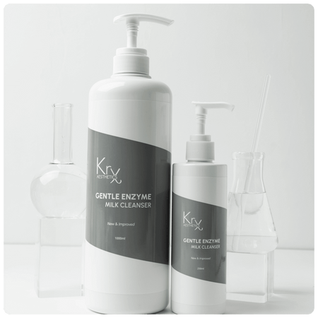 Lait Démaquillant Nettoyant Enzymatique - 250 ml - Cosmétique professionnelle KRX Aesthetics Suisse
