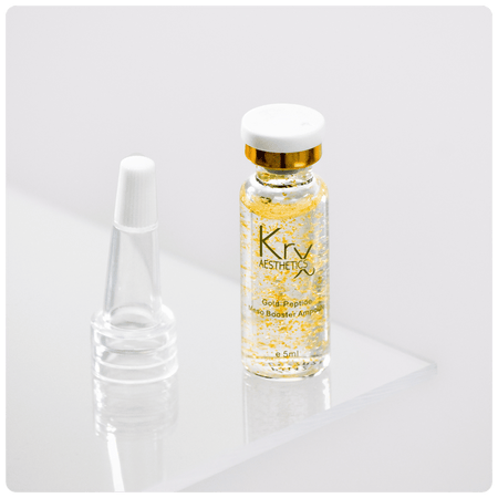 Meso Booster Ampoule – Gold Peptide - Cosmétique professionnelle KRX Aesthetics Suisse