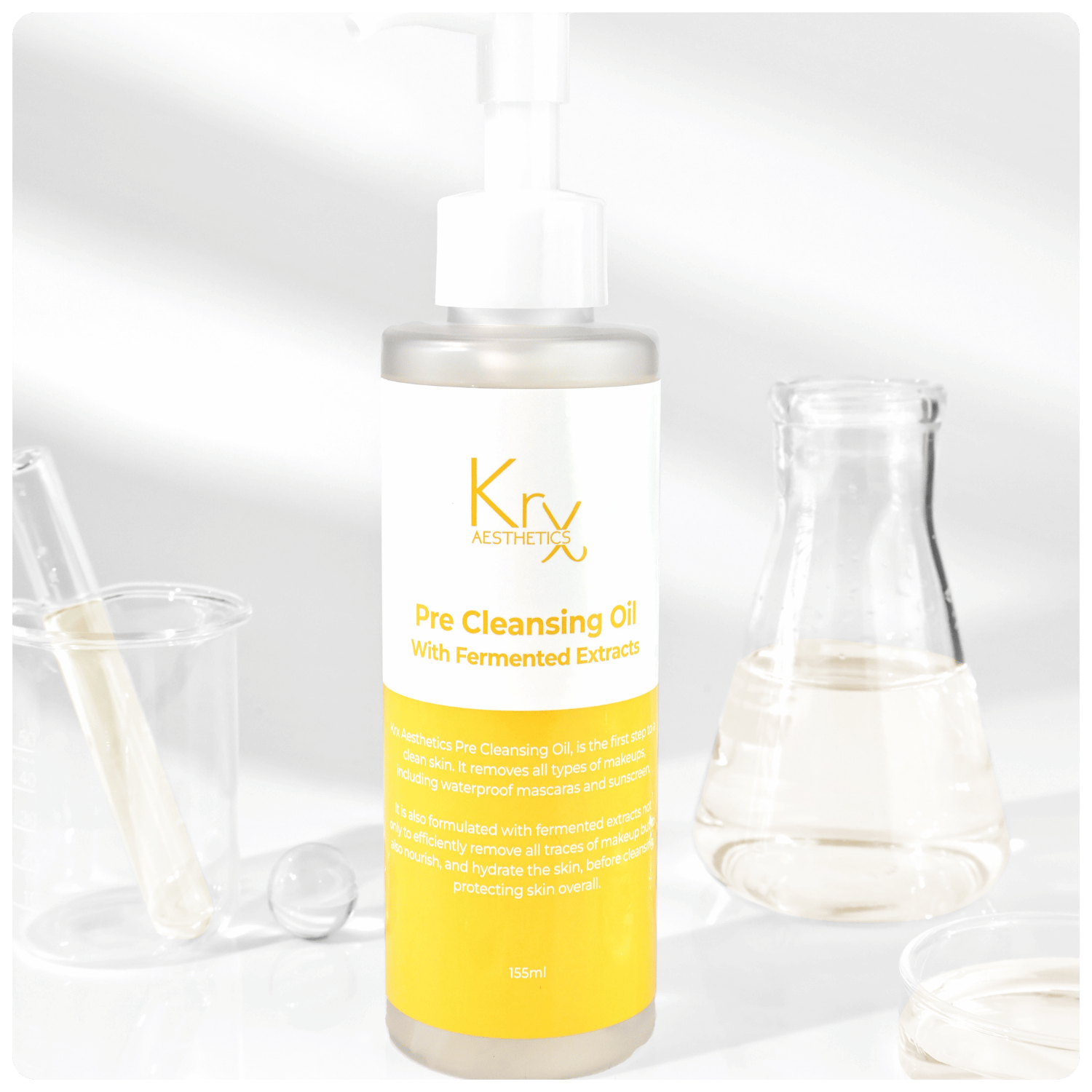 Huile Nettoyante Démaquillante - 155 ml - Cosmétique professionnelle KRX Aesthetics Suisse