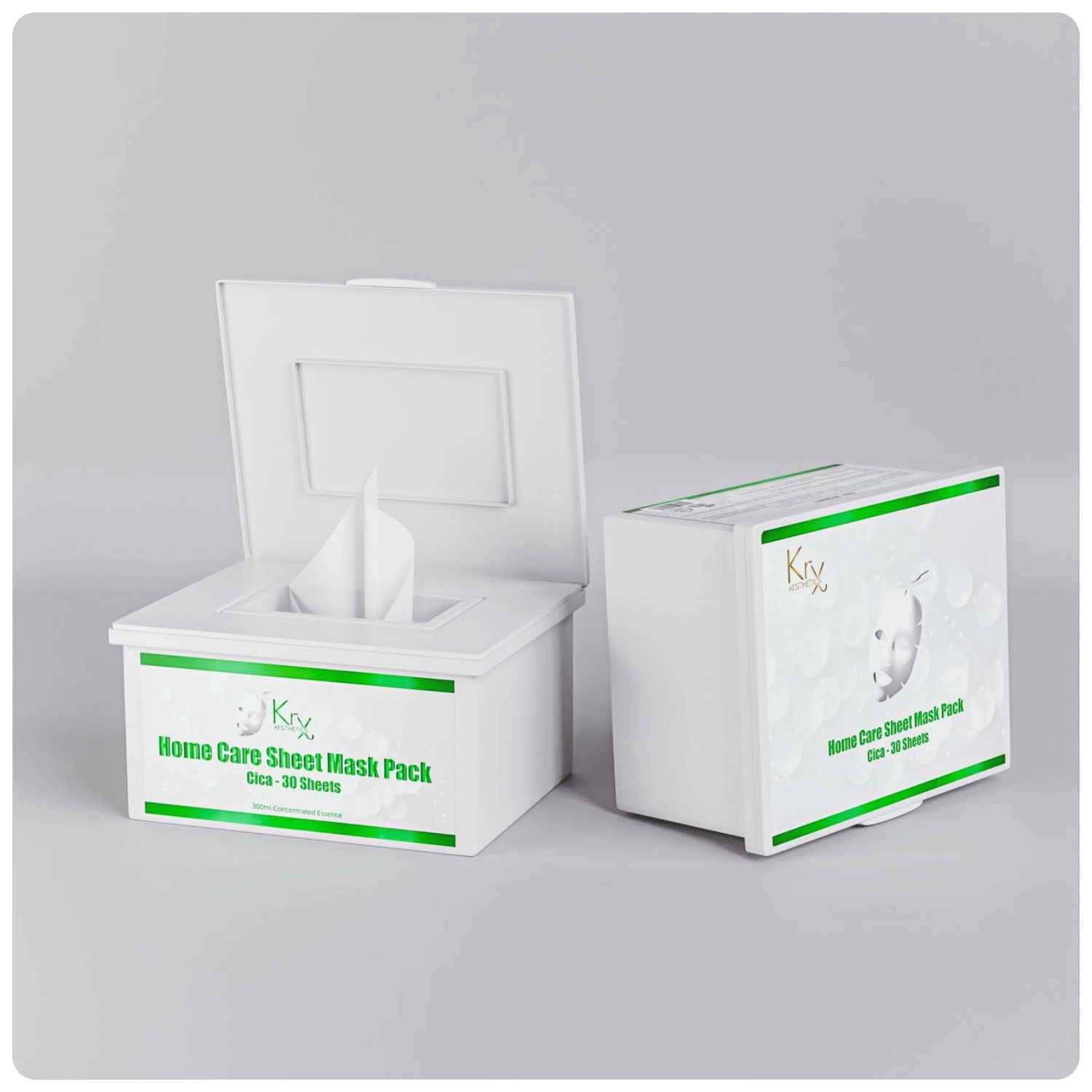 Home Care Sheet Mask (CICA) - Cosmétique professionnelle KRX Aesthetics Suisse