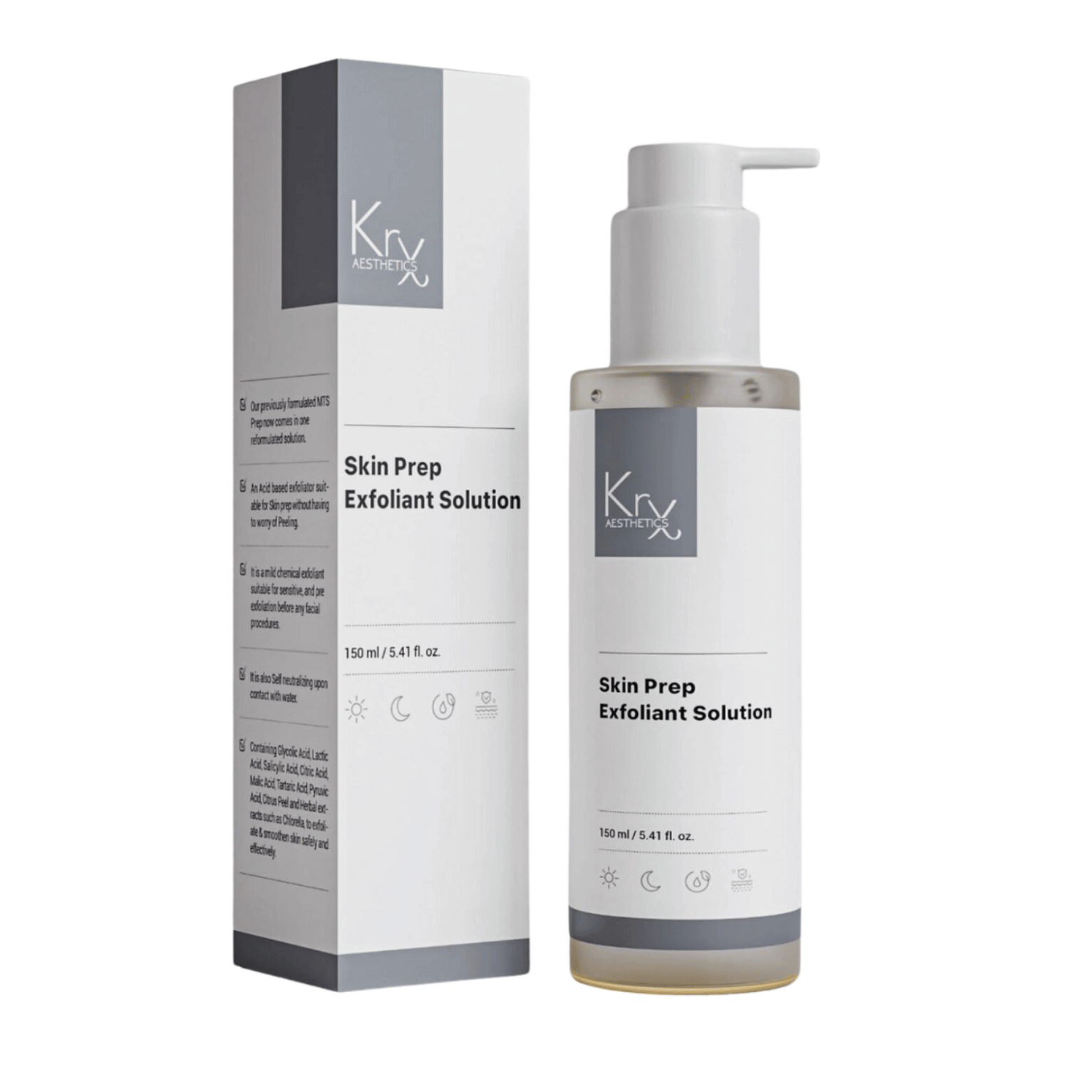 Skin Prep Exfoliant Solution - Cosmétique professionnelle KRX Aesthetics Suisse