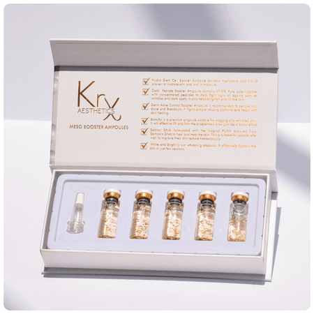 Meso Booster Ampoule – Gold Peptide - Cosmétique professionnelle KRX Aesthetics Suisse