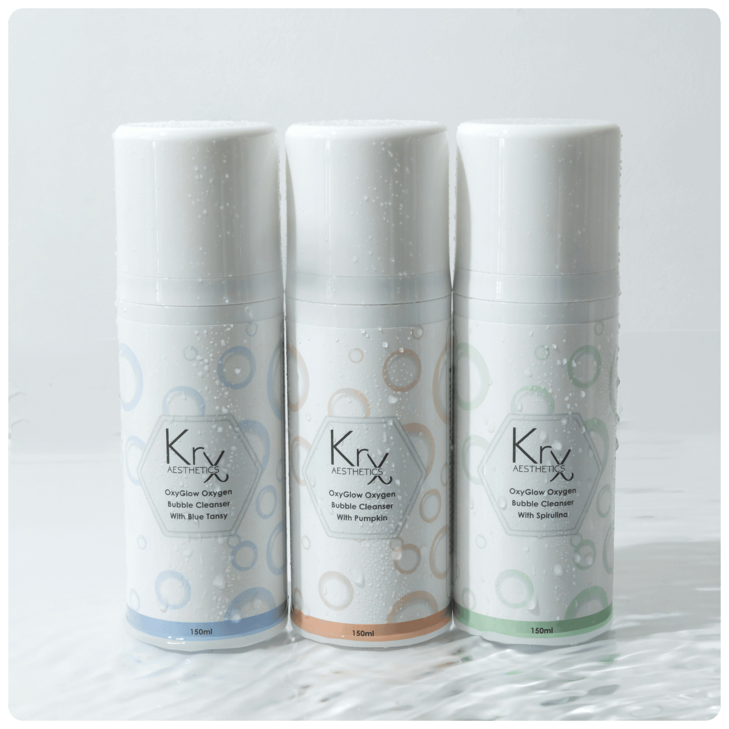 Oxy Glow Bubble Cleanser "Pumpkin + Blue Tansy + Spirulina" - Cosmétique professionnelle KRX Aesthetics Suisse